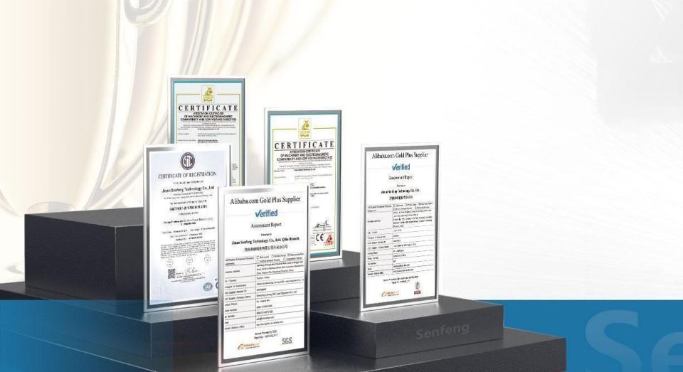 certificações ce tuv rohs fda senfeng