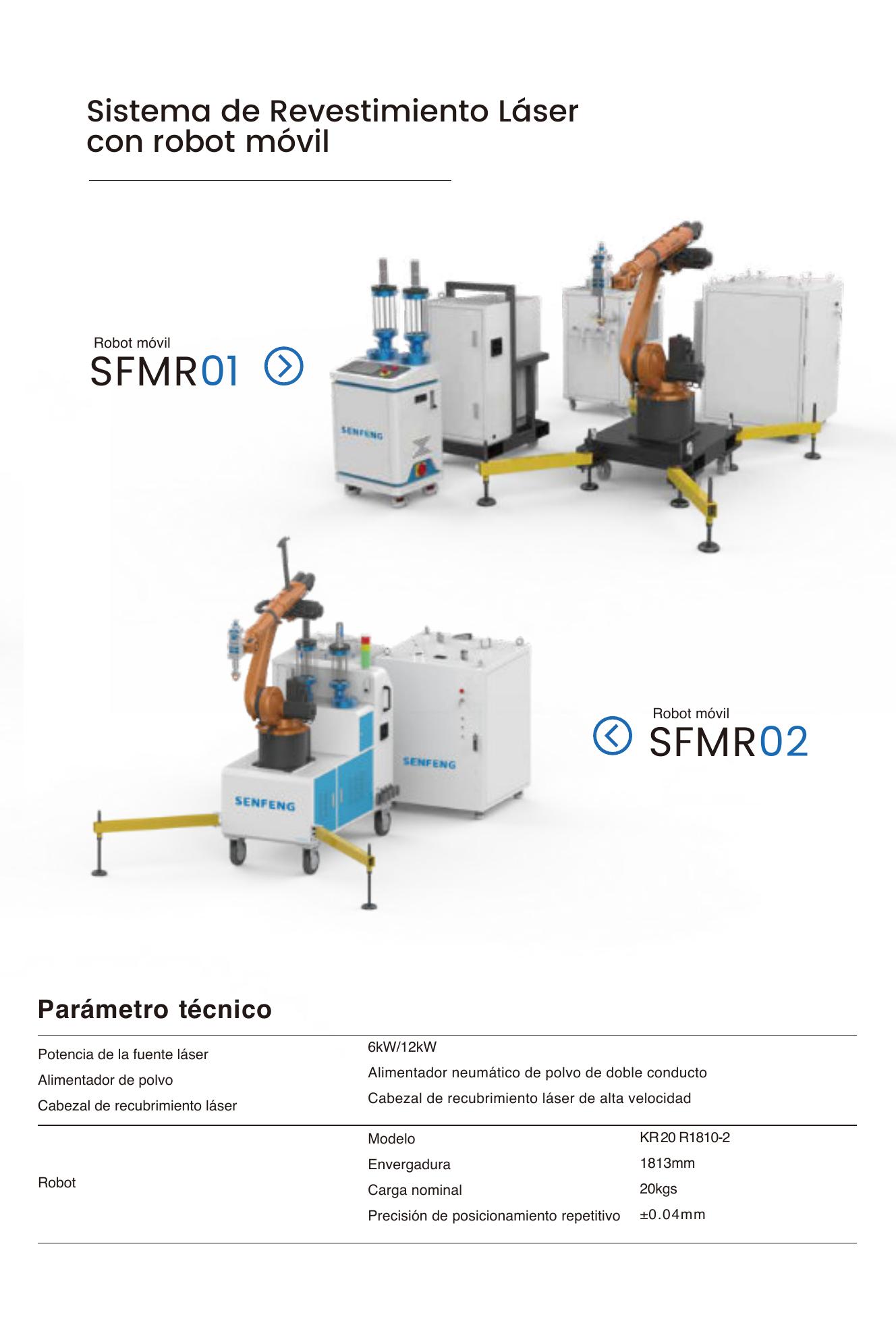 Robot móvil de recubrimiento láser SENFENG SFMR