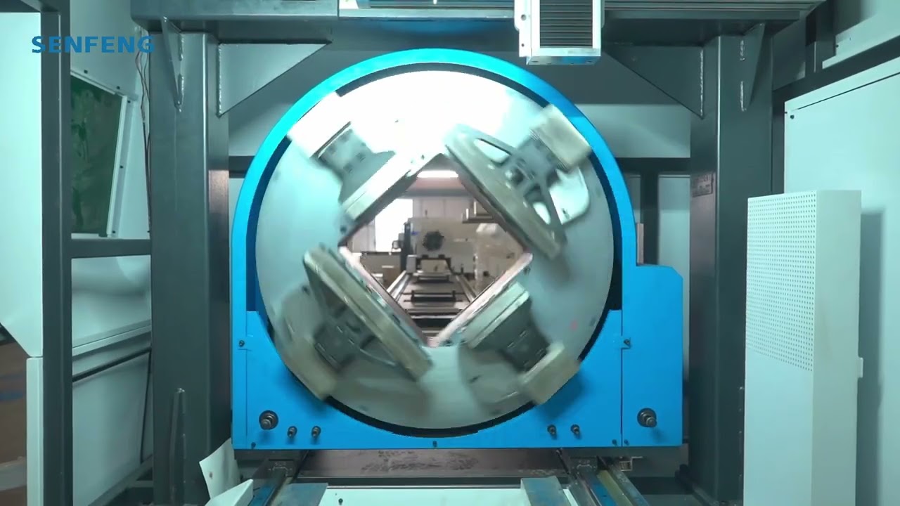 SF-9035GNT: Tres Mandriles para el Corte Láser de Tubos Largos y de Gran Diámetro — SENFENG